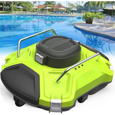 Imagem de Aspirador de piscina totalmente automático, robô limpador de piscina, limpador de piscina automático sem fio, aspirador de piscina automático subaquático, para piscina terrestre