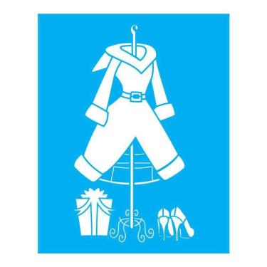 Imagem de Stencil Tamako Natal - 20X25Cm - Ref B780