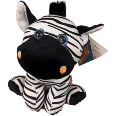 Imagem de Pelúcia Zebra 20cm Bichinho Decoração Infantil Bicho Selva Safari
