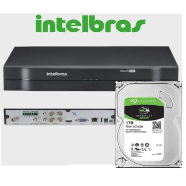 Imagem de Dvr gravador INTELBRAS 4 canais Full hd + hd 1TB