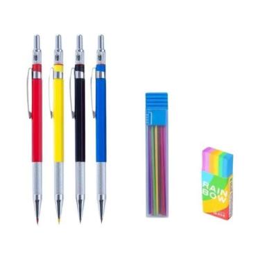 Imagem de Conjunto De Lápis Mecânicos De Metal 2.0MM Para Desenho Artístico, Mat