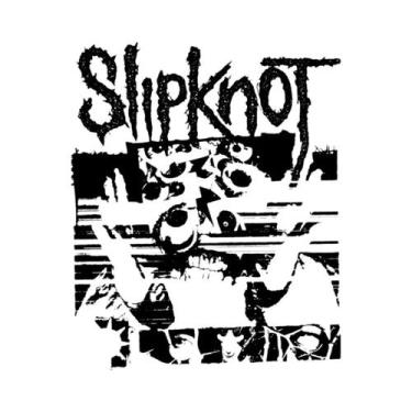 Imagem de Pôster De Capa De Álbum Slipknot Em Tela Para Fãs De Heavy Metal E Rap