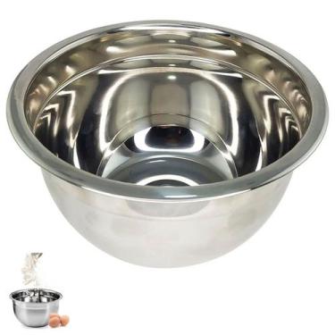 Imagem de Tigela Bowl Inox Bacia Cumbuca Preparo Receita Multiuso Casa Cozinha R