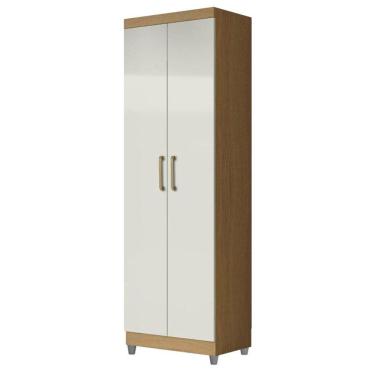 Imagem de Armário Multiuso 2 Portas 2000191 Atacama Off White com Pés Cinza - Aramóveis