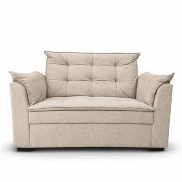 Imagem de Sofá Namoradeira 2 Lugares Sala Confortável Requinte Recepção Moderno 