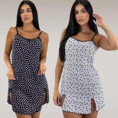 Imagem de Kit 2 Camisolas Estampada Alexia Tamanho:MCor:Variados, M, Variados