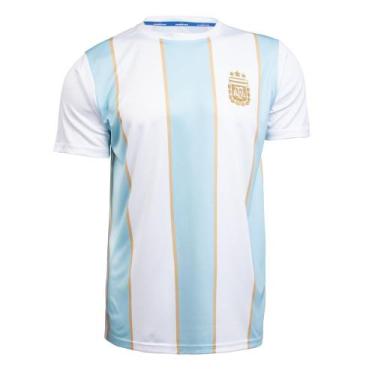 Imagem de Camiseta Masculina Balboa Argentina Tevez 11 Branco/Azul, Branco, Azul