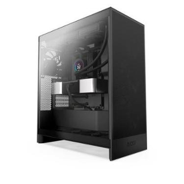 Imagem de Gabinete Gamer NZXT H7 Flow, Mid-Tower, E-ATX, Lateral em Vidro Temperado, Com 3 Ventoinhas-Unissex