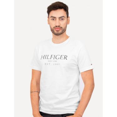 Imagem de Camiseta Tommy Hilfiger Masculina Big Logo Est.1985 Branca-Masculino