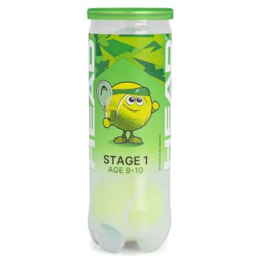 Imagem de Bola De Tênis Head Stage 1 Verde - Tubo com 03 Bolas-Unissex