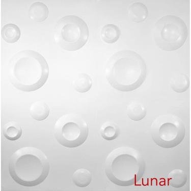 Imagem de Revestimento de parede placa 3d modelo lunar placa 50cmx50cm