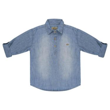 Imagem de Camisa Look Jeans Bata Manga Longa Jeans - 12 - UNICA-Masculino