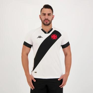Imagem de CAMISA MASCULINA KAPPA VASCO DA GAMA 2 2022 PLUS SIZE BRANCA-Masculino