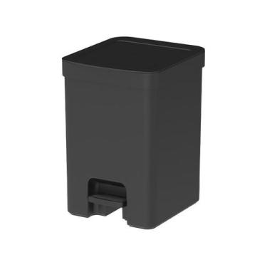 Imagem de Lixeira De Pedal Trium 12 Litros - Ou - Martiplast, Preto