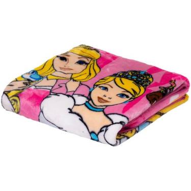 Imagem de Cobertor Solteiro Princesas Disney 1,50x2,00m Jolitex Raschel  Macio, 