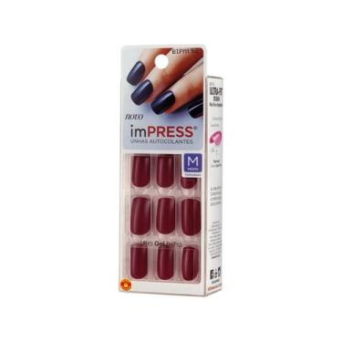 Imagem de Unhas Autocolantes First Kiss Impress Media Bittersweet - Bipm192