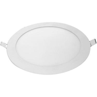 Imagem de Painel Plafon Led Redondo Embutir 24w Branco Frio 6500k - Avant