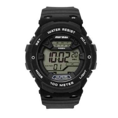 Imagem de Relógio Preto Masculino Mormaii MO03500/8A-Masculino