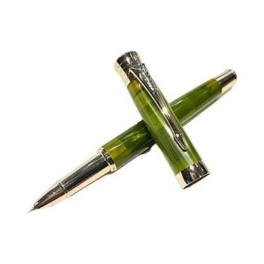 Imagem de Caneta-tinteiro De Resina Acrílica Azul, Irídio, 0,38 Mm, Acabamento E