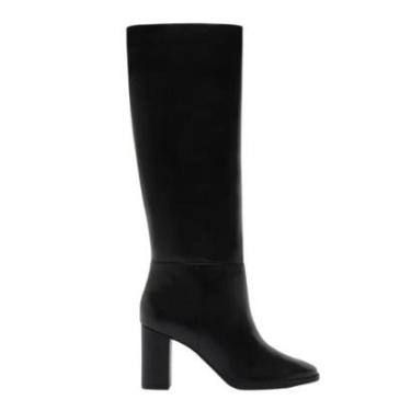 Imagem de Bota Couro Cano Longo Salto Médio Bloco Lançamento Arezzo-Feminino