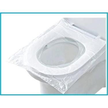 Imagem de Protetor Assento Sanitário 60un Plástico Impermeável Higiene Desfralde