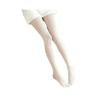 Imagem de Meias-calças Femininas Sensuais De Renda, Estilo Lolita Vintage, Com R