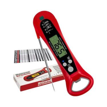 Imagem de Termômetro Digital À Prova d'Água Com 2 Sondas Para Cozinha, Churrasco
