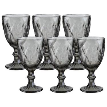 Imagem de Jogo de Taças para Bebidas de Vidro 330ml 6 Peças Haus Diamond Empire,