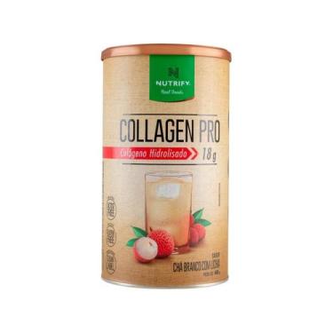 Imagem de Nutrify Colágeno Hidrolisado Collagen Pro 450g, Chá branco com lichia,