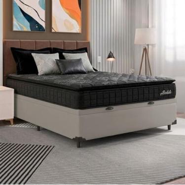 Imagem de Cama Box Baú Colchão Casal Molas Ensacadas Absoluto City Pillow Top 13