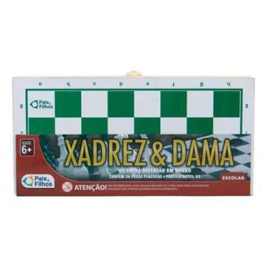 Imagem de Xadrez & Dama - Pais & Filhos - Cor única - Pais&Filhos, Cor única