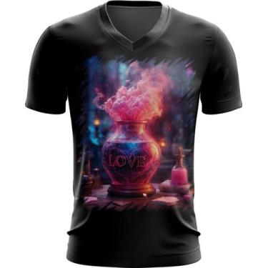 Imagem de Camiseta Gola V Poção do Amor Magia 4 - Kasubeck Store®, G