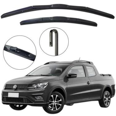 Imagem de Kit Palheta Dianteira Saveiro G7 2016 a 2019 Limpador de Parabrisa de 