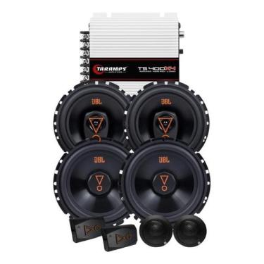 Imagem de Kit 2 Vias 6  JBL 62VMS80 160W + Par Alto Falantes 6  Triaxiais JBL 6T