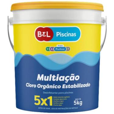 Imagem de Cloro Orgânico Estabilizado Multiação Bel Piscinas 5kg