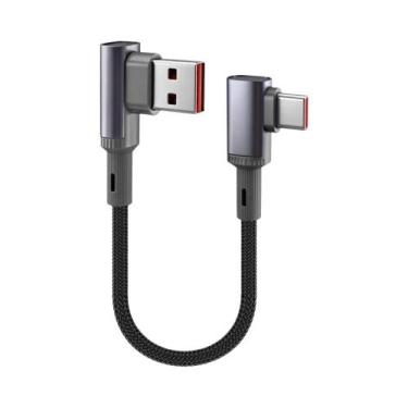 Imagem de Cabo USB C Curto 66W Para Carregamento Rápido Trançado 15CM 25CM 50CM 