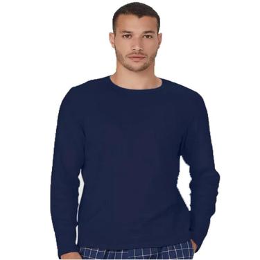 Imagem de Camiseta Masculina Básica Manga Longa Malwee-Masculino