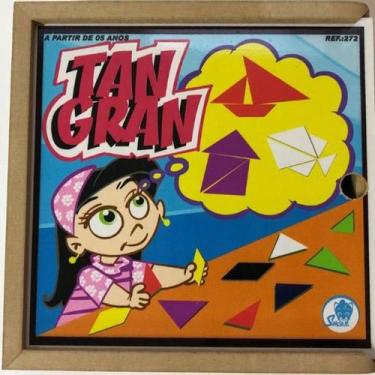 Imagem de Tangran Brinquedo Educativo Com 10 Jogos Em Madeira: Liberte sua Imagi
