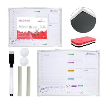 Imagem de Quadro Magnético c/ Checklist Agenda Semanal Imã Notas - Win Paper, Bo