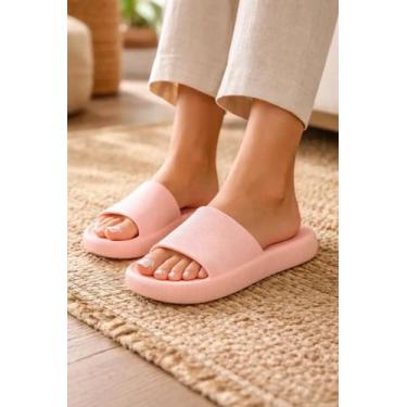 Imagem de Chinelo Nuvem Ortopédico Soft Slide Leve Flexível - - Mikelly, Nude bl