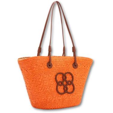 Imagem de Bolsa Esporte Feminina Chenson Academia Fitness Uso Diário PU, Laranja