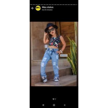 Imagem de Calca infantil Destroyer jeans - Vaneale for girl's, 12