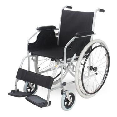 Imagem de Cadeira de Rodas Compacta em Aço Carbono até 100 Kg D100 Dellamed Cor 