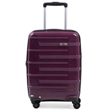 Imagem de Mala de Bordo Polipropileno 4 Rodas  SwissOne Montreux Roxo - Bagaggio