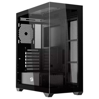 Imagem de Gabinete Gamer Aquário Redragon Deflect - Vidro Temperado - ATX - Pret