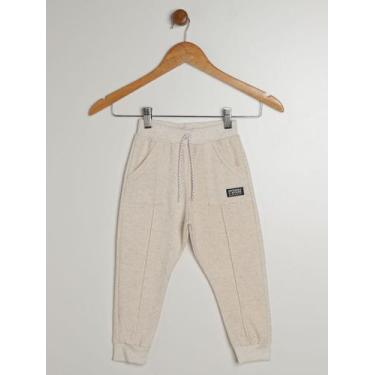 Imagem de Calça Linho Com Punho Infantil Para Menino - BEGE - Flik, Bege, 3