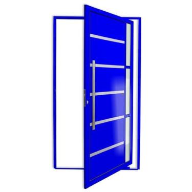 Imagem de Porta Pivotante Lambril Miraggio com Puxador Super 210cm x 120cm Brima