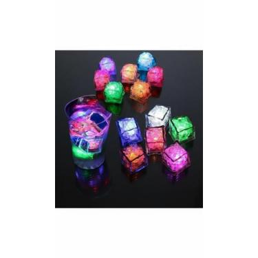 Imagem de Cubo de Gelo LED Colorido Reutilizável - 12 Unidades - Congratulations