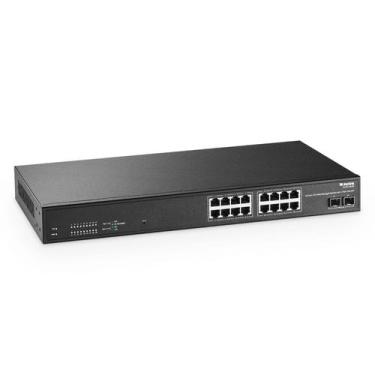 Imagem de Switch Ethernet MokerLink de 16 portas 2.5G gerenciado com 2x10G SFP