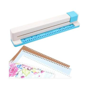 Imagem de Perfurador Manual Multifuncional De 30 Furos Para Papel De Escritório,